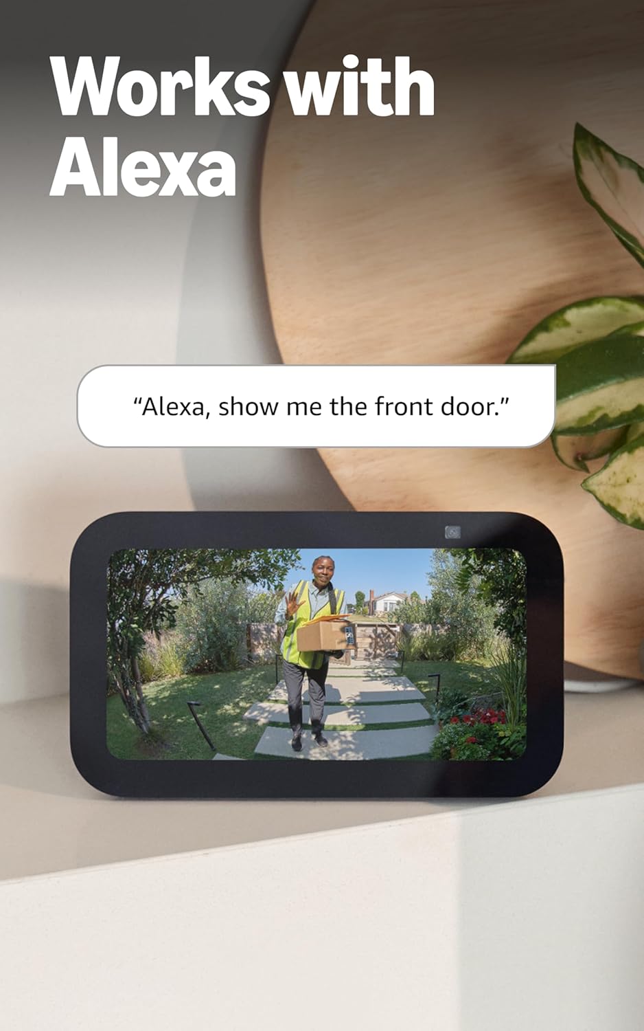Ring Battery Doorbell, Home or business security with Head-to-Toe video, Live View with Two-Way Talk, and Motion Detection &amp; Alerts, Satin Nickel