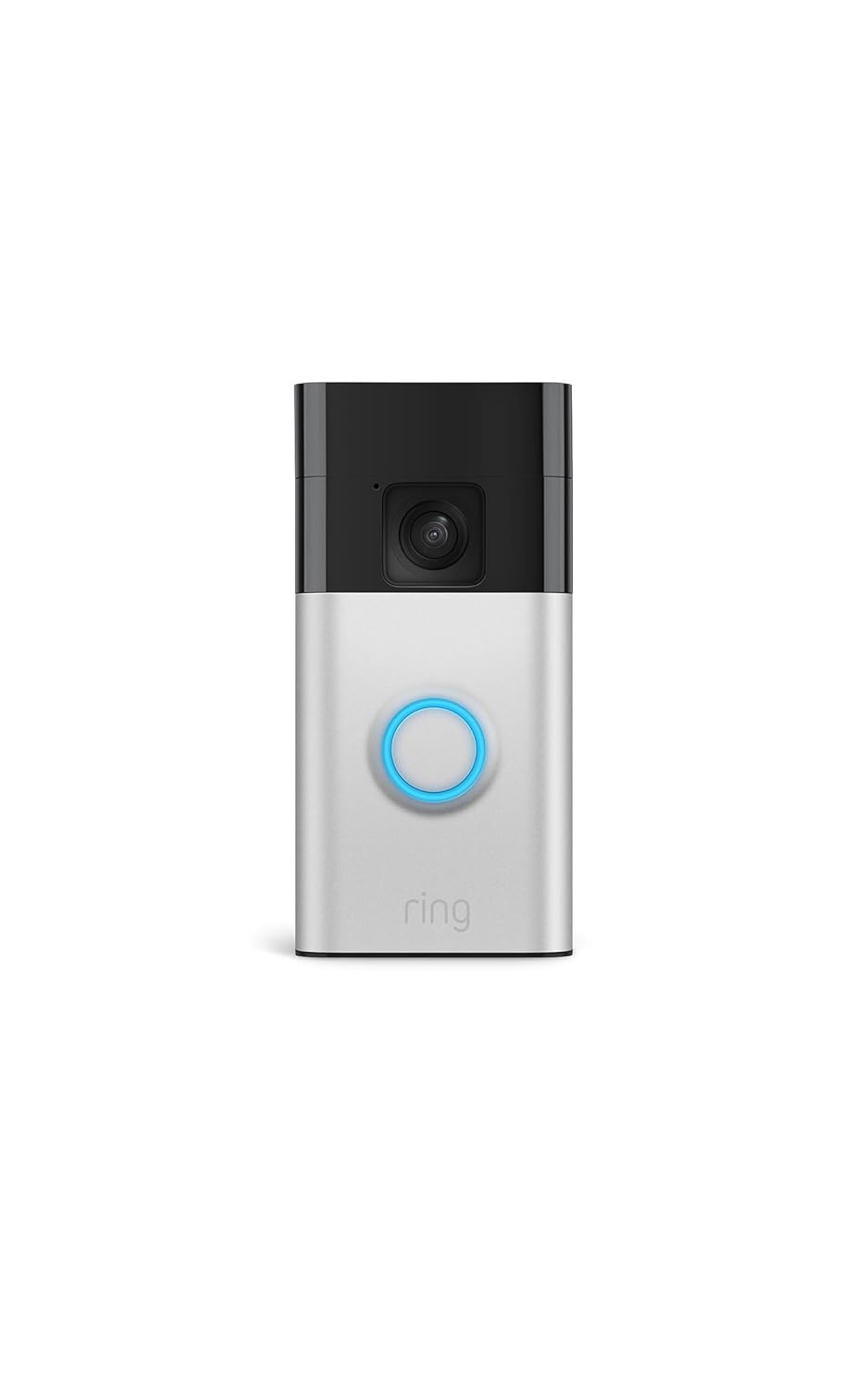 Ring Battery Doorbell, Home or business security with Head-to-Toe video, Live View with Two-Way Talk, and Motion Detection &amp; Alerts, Satin Nickel