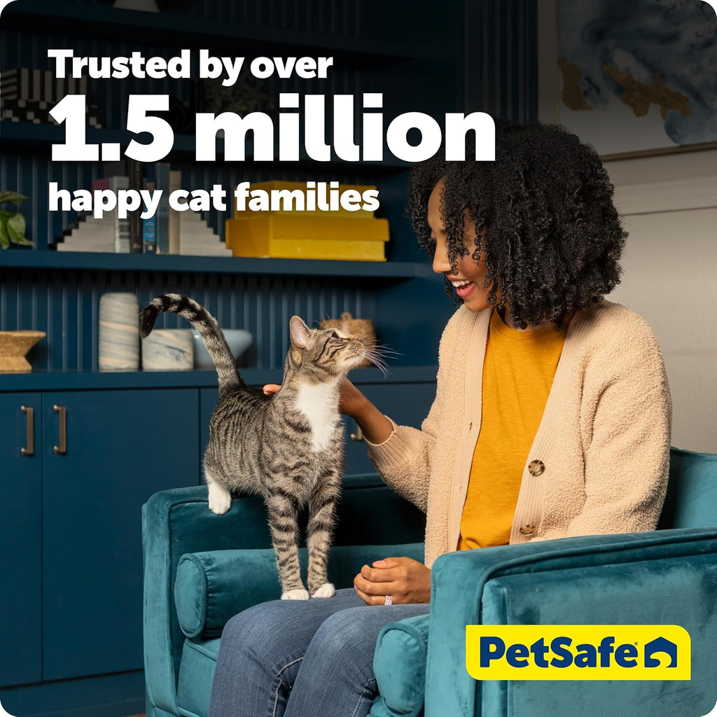 PetSafe ScoopFree Crystal Smart Self-Cleaning Cat Litter Box WiFi (2.4 GHz) & App Enabled Hands-Free Cleanup, Less Tracking, Superior Odor Control Includes Disposable Tray Gray (PAL00-16807)