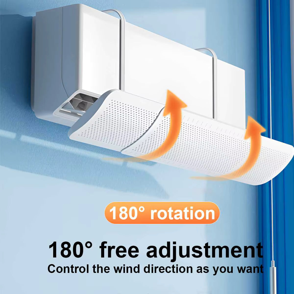 Anti-Direct Blowing Air Conditioning Wind Deflector Wall-Mounted Outlet Baffle Hanging Conditioning Guide Cover
