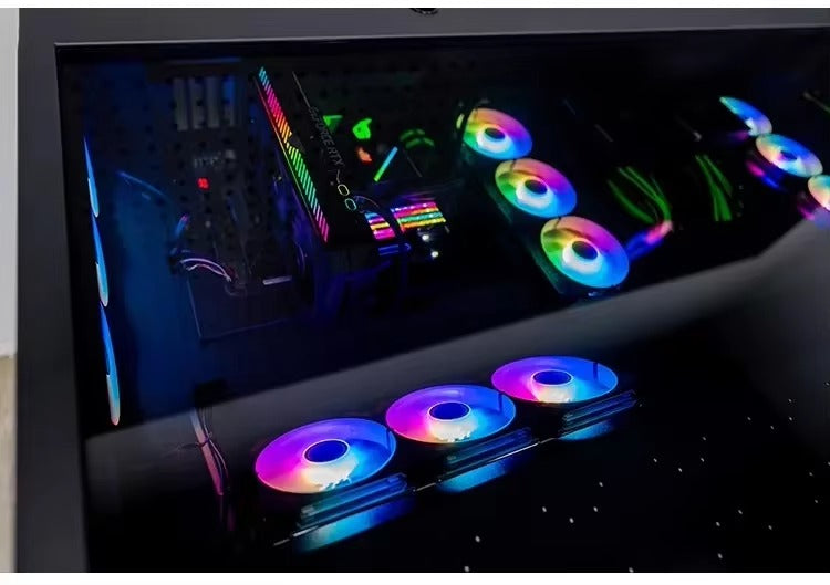 Computer chassis integrated table, two hosts can be installed for two, cool MOD large chassis, water-cooled e-sports table Y13