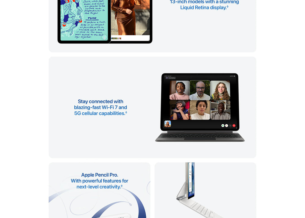 Apple iPad Air 13-inch (M4): Liquid Retina Display, 512GB, 12MP Front/Back Camera, Wi-Fi 7 with Apple N1, Touch ID, All-Day Battery Life — Starlight
