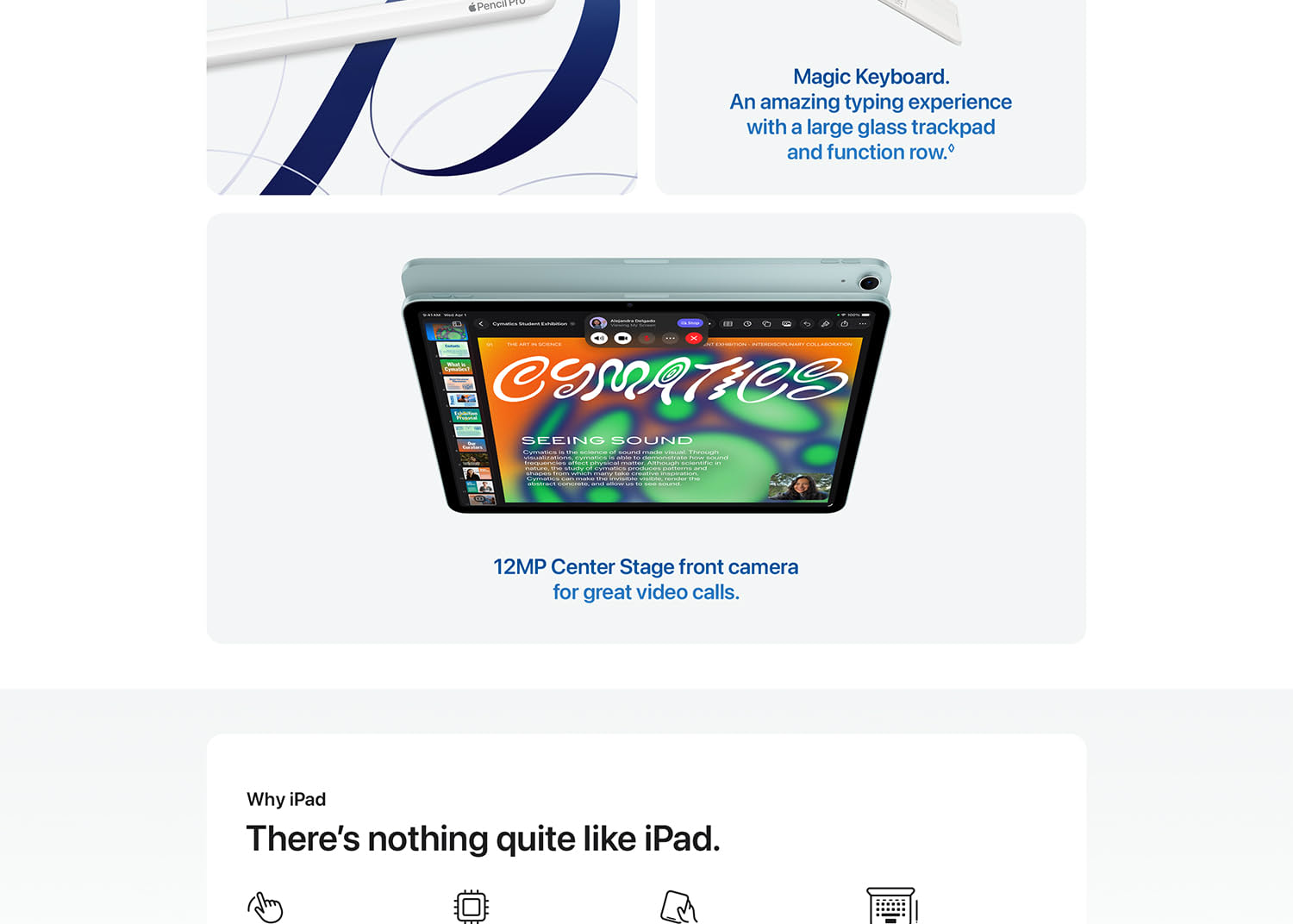Apple iPad Air 13-inch (M4): Liquid Retina Display, 512GB, 12MP Front/Back Camera, Wi-Fi 7 with Apple N1, Touch ID, All-Day Battery Life — Starlight